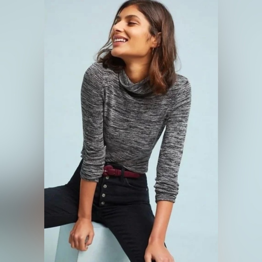 Pure + Good Anthropologie turtleneck sweater top sz Large NWOT